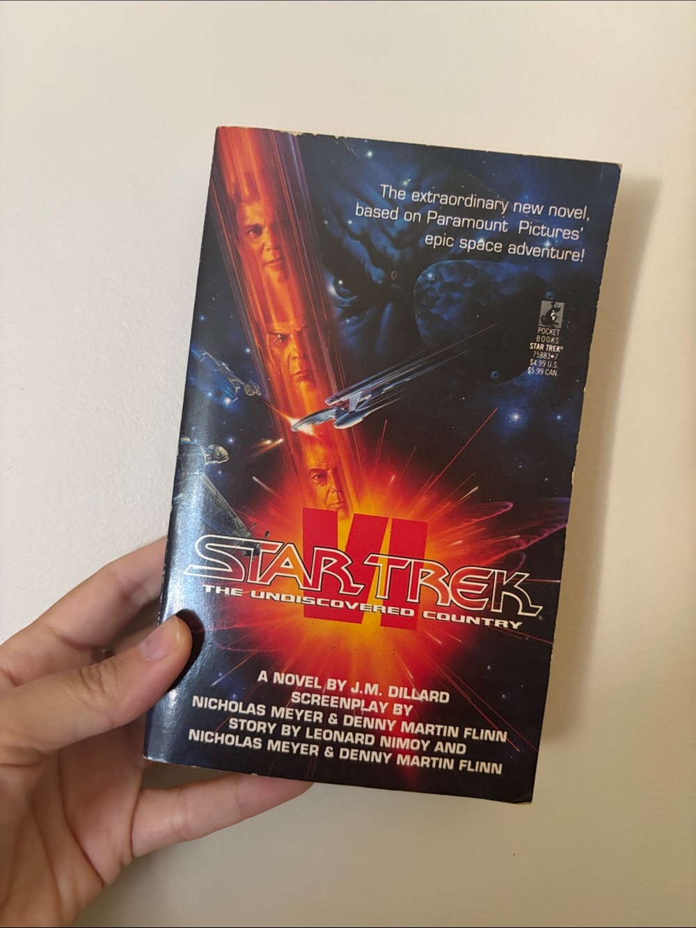 VI: Star Trek The Undiscovered Country Paperback Book - Black/Red